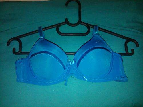Stunning blue Bra and g-string set