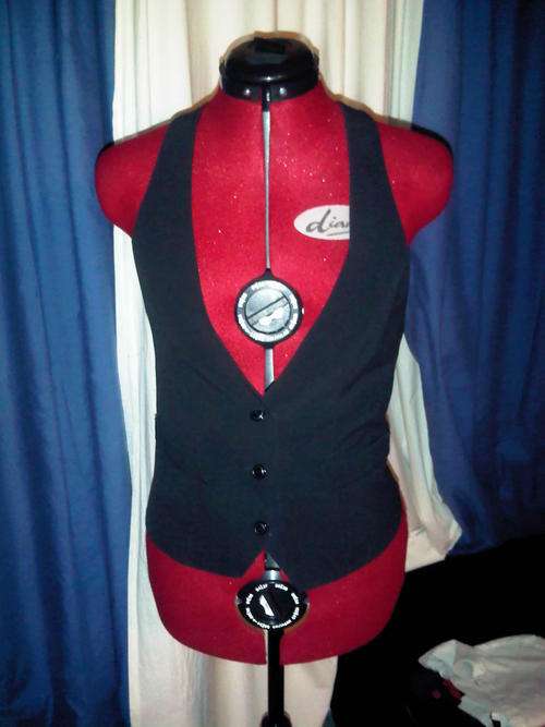 Black Waistcoat Size 10