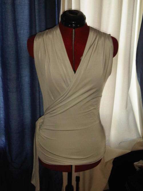Light Grey Evening Top Small