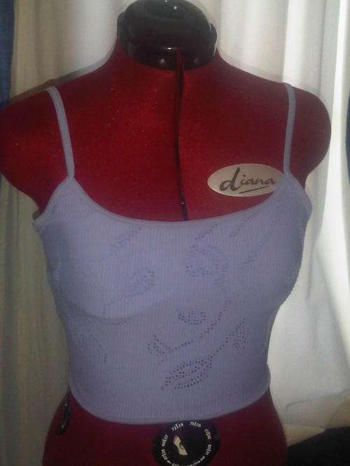 Purple Stretch Top with Hidden Support Size 34