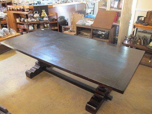 HUGE solid MahoganyTable with heavy legs. Stunning