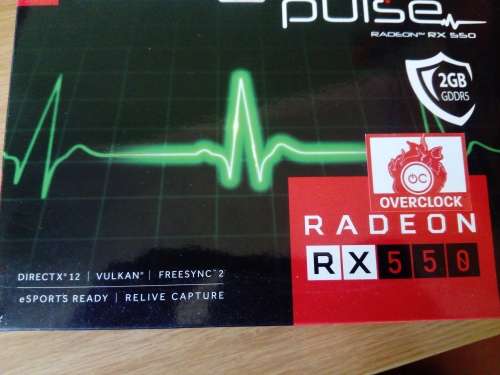 **FAULTY GPU** AMD RX550 2GB SAPPHIRE