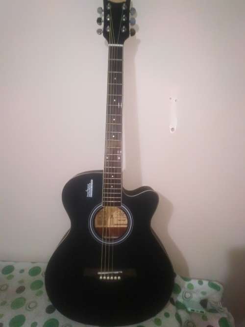 Giuliani  Rosen Series Acoustic Guitar Black Matte with Passive Pickup with Free Bag