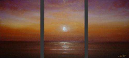 OCEAN SUNRISE BY SOUTH AFRICAN ARTIST,  CHERIE DIRKSEN