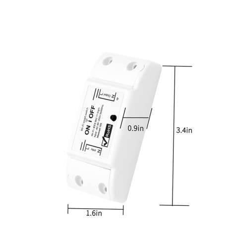 Smart Wifi On/Off Switch - 10A  Works With Smart Life app.