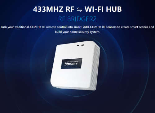 Sonoff RF to Wifi bridge