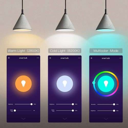 WIFI RGBW SMART Light Bulb: Bayonet  (B22) type fitting 9W