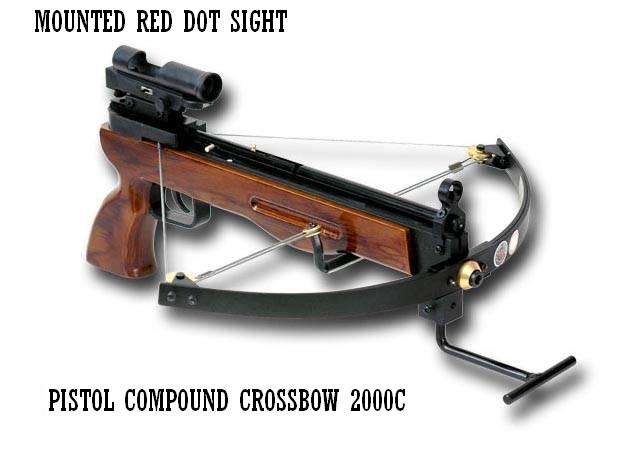 6 Hr Auction! Compound Crossbow Kit (Red Dot) Mounted Sight