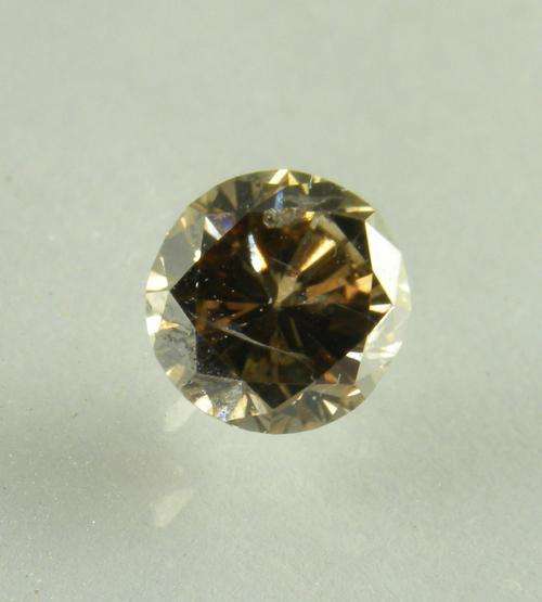 VIVID COGNAC  BRILLIANT ROUND 1.01ct DIAMOND STARTING AT CRAZY R1