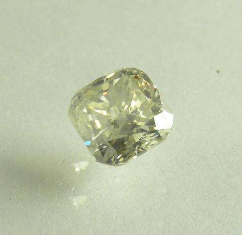 BEAUTIFUL LIGHT CHAMPAGNE RADIANT 1.11ct DIAMOND!