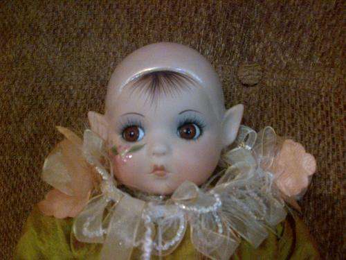 Hand Made Porecelain Green Pixi