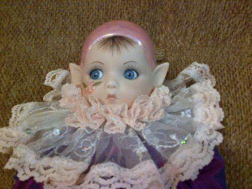 Hand Made Porecelain Purple Pixi