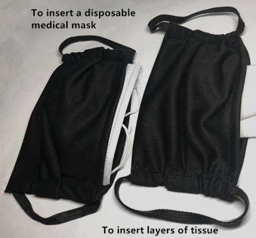 2-ply Cloth Face Masks - Pocket Style for Your Own 3rd Layer - Washable and Reusable