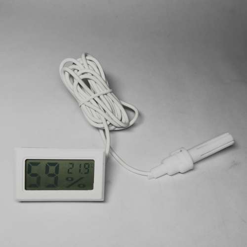 Digital Electronic Thermometer and Hygrometer (2-IN-1) with Wiring Sensor