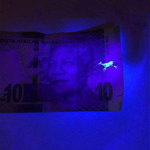 Mini Magnifier and Microscope (x60 Model 9882) with UV Light to Detect Fake Notes