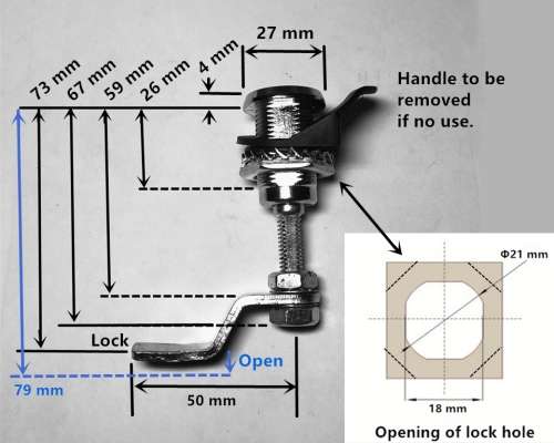 Panel Lock (Hooking Depth Up to 73 mm)- Any 3 Items Free Shipping Promotion