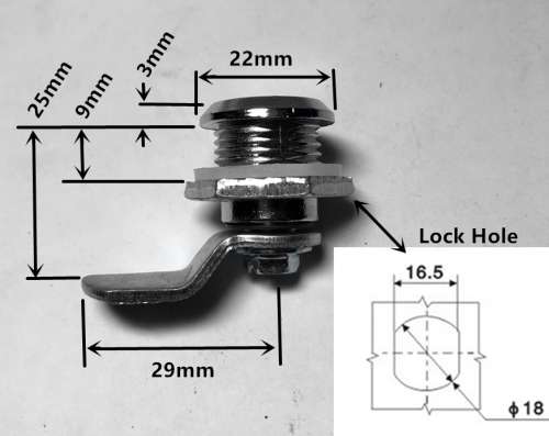 Copper and Cross Core Panel Lock (Hooking Depth 25 mm)- 3 items free delivery promotion