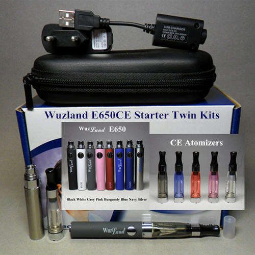 Electronic Cigarettes E650CE of E-cigarettes Starter Twin Kits