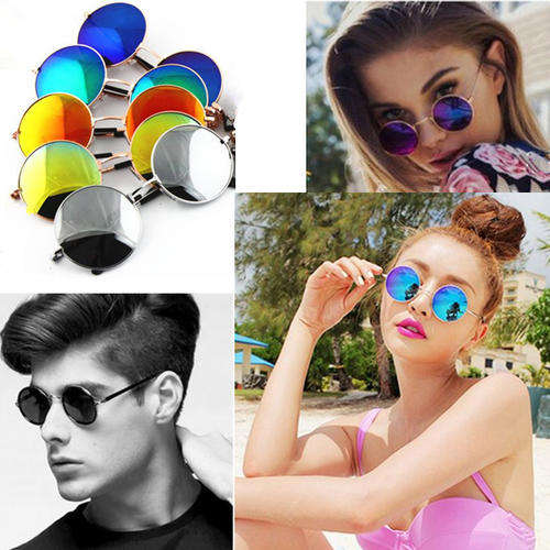 Mirrored Relecting Classical Round Sunglasses (bulk purchase of 12 pairs)