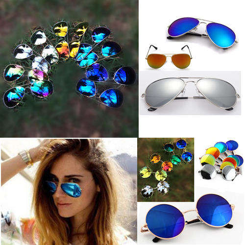 Mirrored Aviator and Round Sunglasses  - Bulk Purchase of 24 Pairs