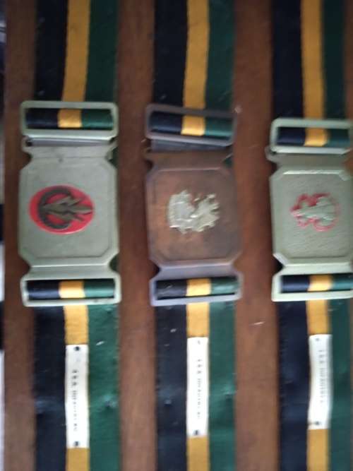 South African Infantry stable belts