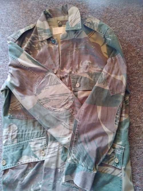 Rhodesian Army camo jacket with padded elbows