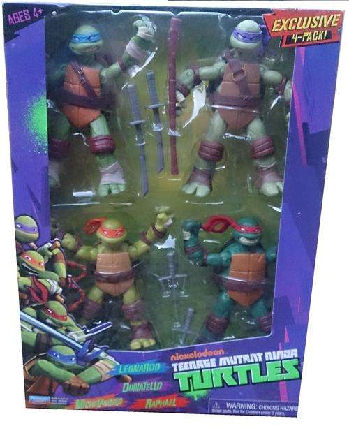 Teenage Mutant Ninja Turtles - ALL 4 TURTLES IN 1 EXCLUSIVE PACK!