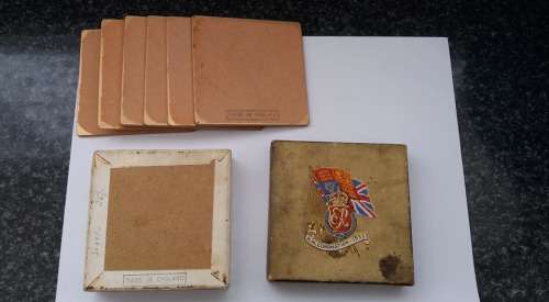 British Coronation Coasters Glass 1953
