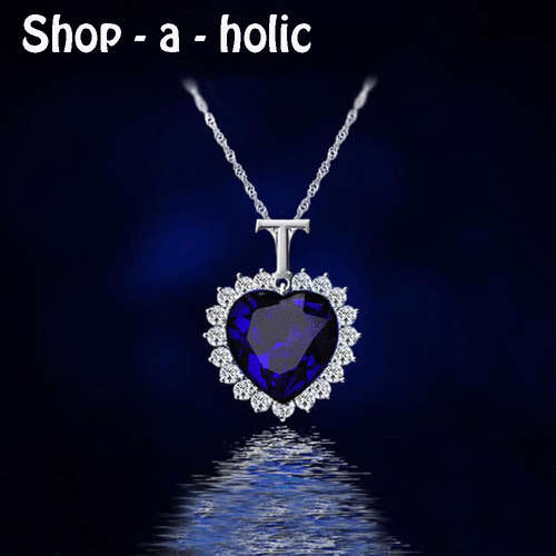 ***NEW ARRIVAL ~ Titanic heart of the ocean necklace Crystal silver -plated pendant Necklaces***