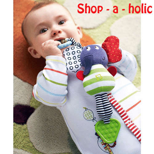 *** MUSICAL ~ PLUSH ELEPHANT BABY HANGING TOY***