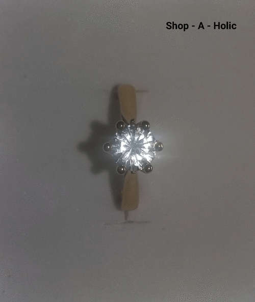 ***CLASSIC 6 CLAW  - 1.30 CT SIM DIAMOND ENG RING* YELLOW GP * Size 7 (N) ***