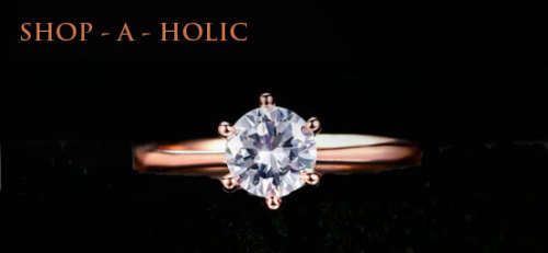 * 1 CARAT SOLITAIRE ~ 18K ROSE GP ~ SIM DIAMOND RING * Size 7.5 / 8 / 8.5 *