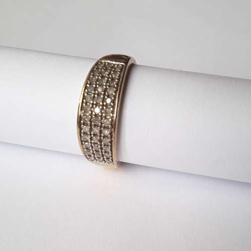 9ct diamond pave ring