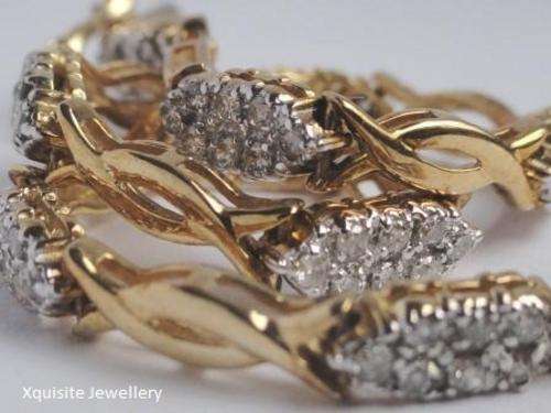 10K GOLD 1.00CT DIAMOND BRACELET