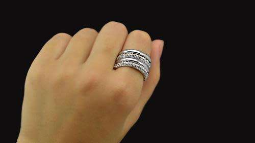 White gold PLATED entwined ring SET, WEDDING & ENGAGEMENT RING, FREE RING BOX, SIZE 7