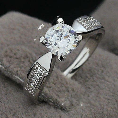 ***BEAUTIFUL 925 STERLING  SILVER 1.75ct CZ ENGAGEMENT RING***SIZES 6 or 7