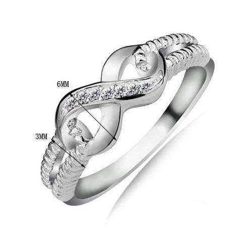 ***GORGEOUS! 925 STERLING SILVER INFINITY RING***SIZE 4.5, 5, 5.5,6, 7, 8 or 9.5