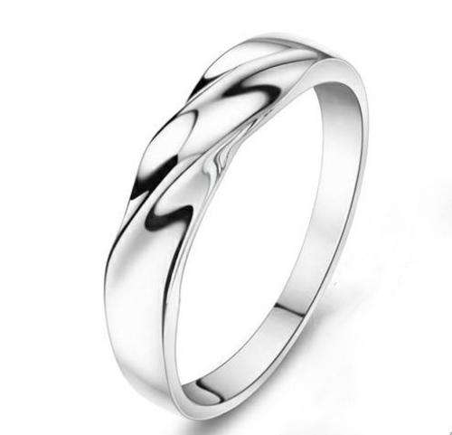 ***LADIES 925 STERLING SILVER TWIST BAND RING***SIZE 7.5