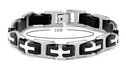 STAINLESS STEEL BRACELET - BIKER BRACELET- FREE BOX