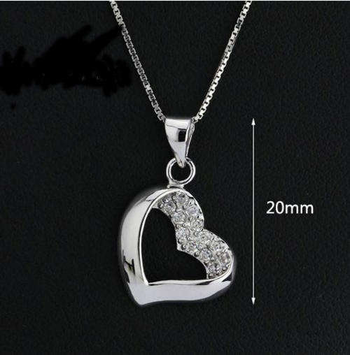 ***LADIES 925 SILVER HEART PENDANT / NECKLACE****