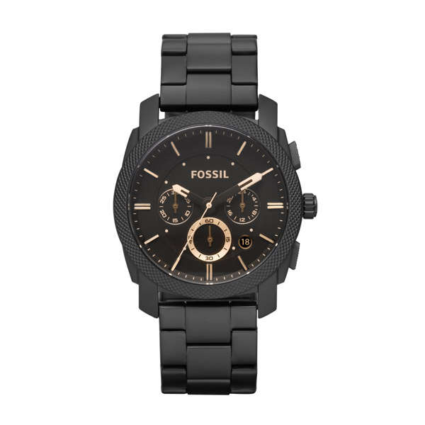 Men's Black Fossil Machine Chronograph Watch FS4682***FREE SHIPPING***