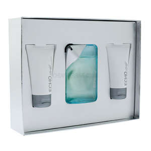 Davidoff Echo Gift Set-100ml EDT+75ml After Shave Balm+75ml Shower Gel