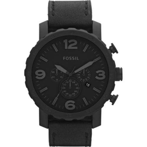Men's Fossil Nate Chronograph Blackout Watch JR1401***FREE SHIPPING***