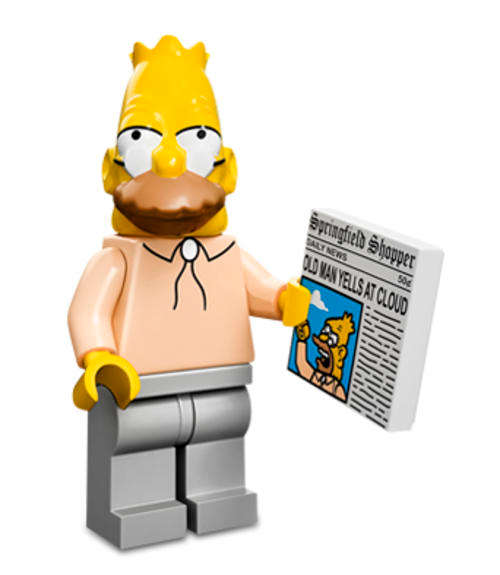 Grampa Simpson - LEGO Minifigure