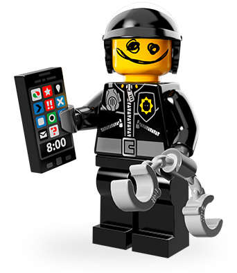 Scribble-Face Bad Cop - LEGO Movie Minifigure