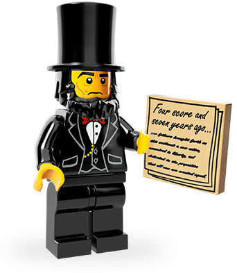 Abraham Lincoln - LEGO Movie Minifigure