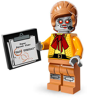Velma Staplebot - LEGO Movie Minifigure