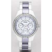 GENUINE-Fossil ES2803 Stella Multifunction Purple Dial Women Watch