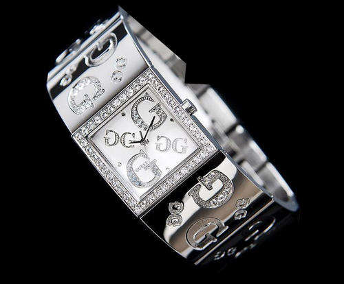GUESS LADIES SILVER G-MIX SWAROVSKI BANGLE WATCH G86073L***FREE SHIPPING***