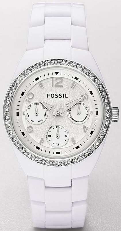 Fossil Berkley Ceramic Multifunction Ladies Watch CE1042-F***FREE SHIPPING***